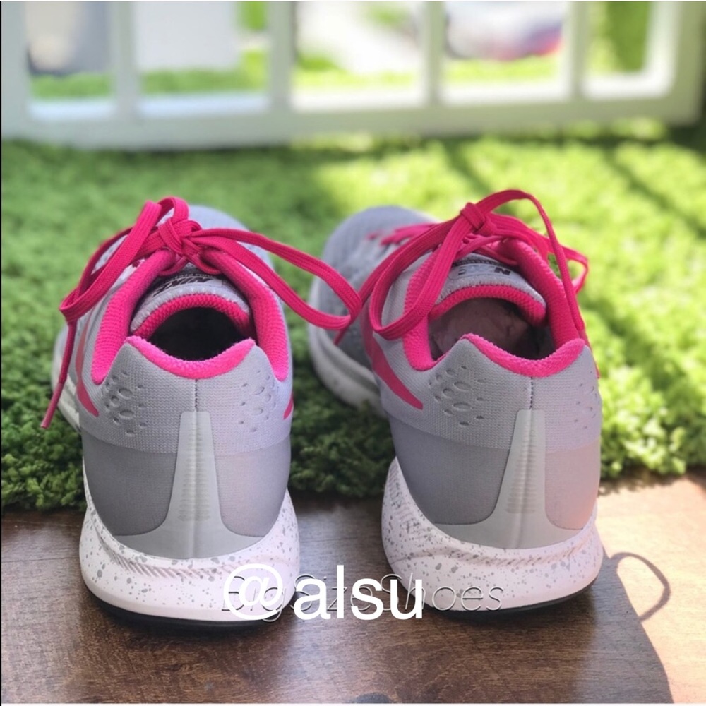 NWT NikeID Zoom Pegasus 34 Grey Pink WMNS - Picture 4 of 7